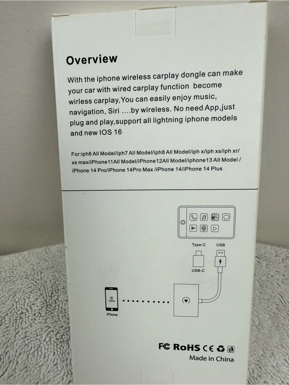 iPhone Wireless CarPlay Dongle
